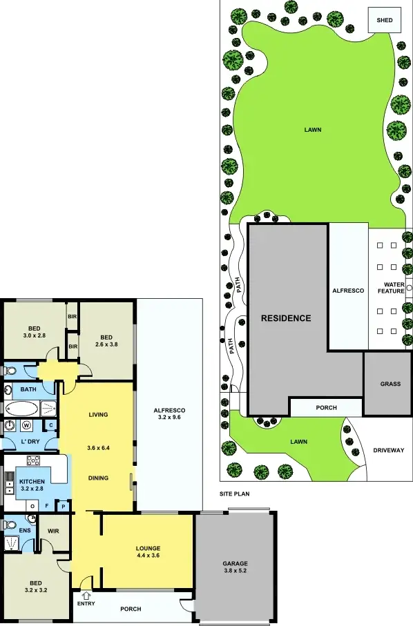Floorplan of Homely house listing, 36 Coolabah Grove, Berwick VIC 3806