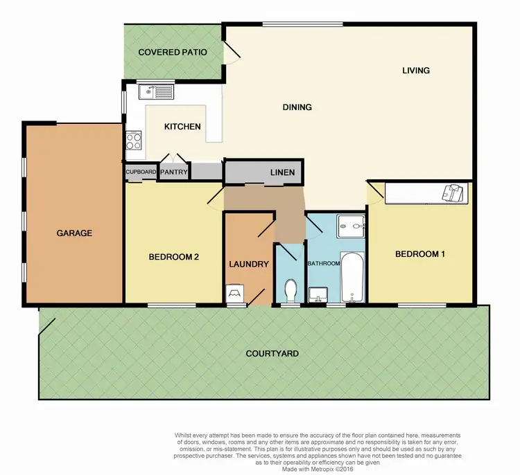 Floorplan of Homely unit listing, 1/60 Reid Drive, Coffs Harbour NSW 2450