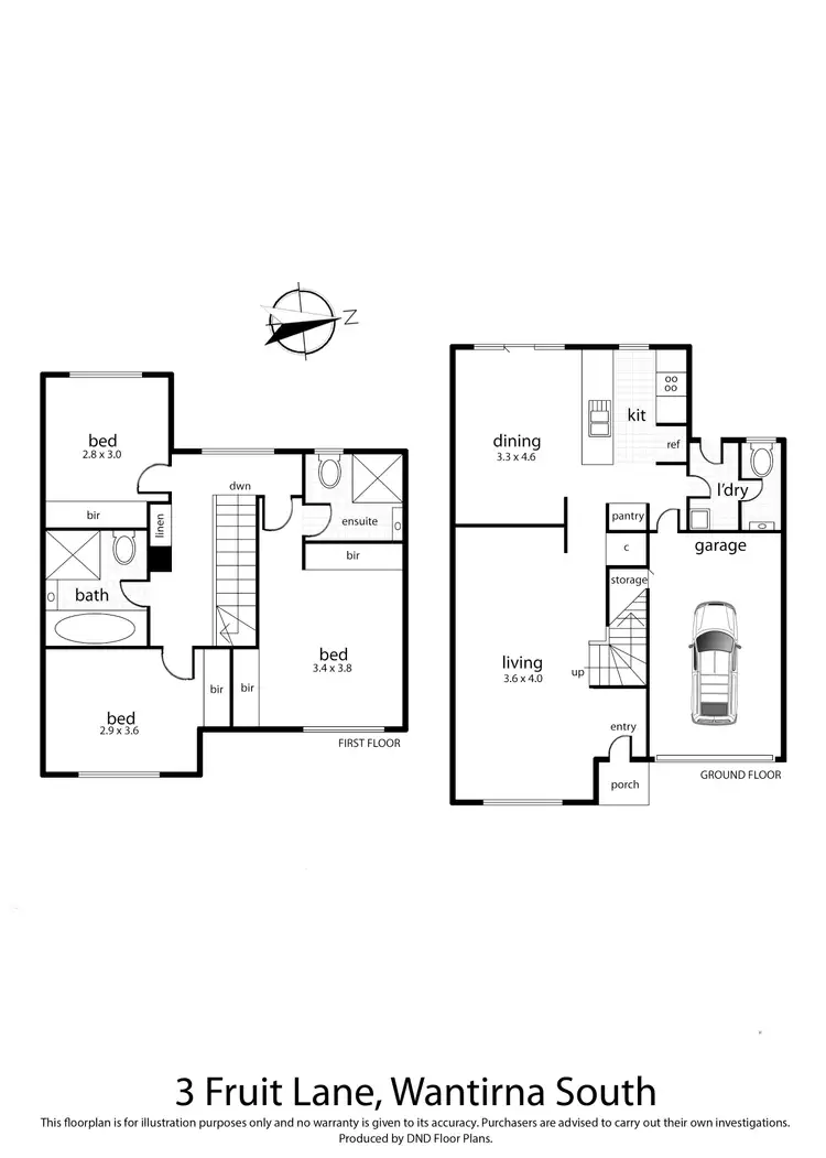 Floorplan of Homely house listing, 3 Fruit Lane, Wantirna South VIC 3152
