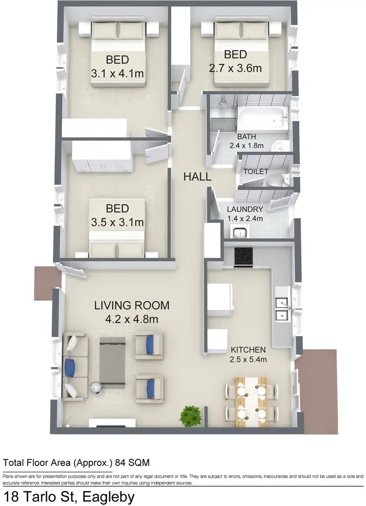 Floorplan of Homely house listing, 18 Tarlo Street, Eagleby QLD 4207
