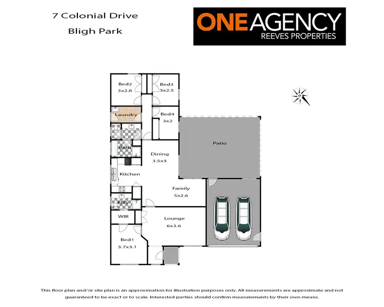 Floorplan of Homely house listing, 7 Colonial Drive, Bligh Park NSW 2756