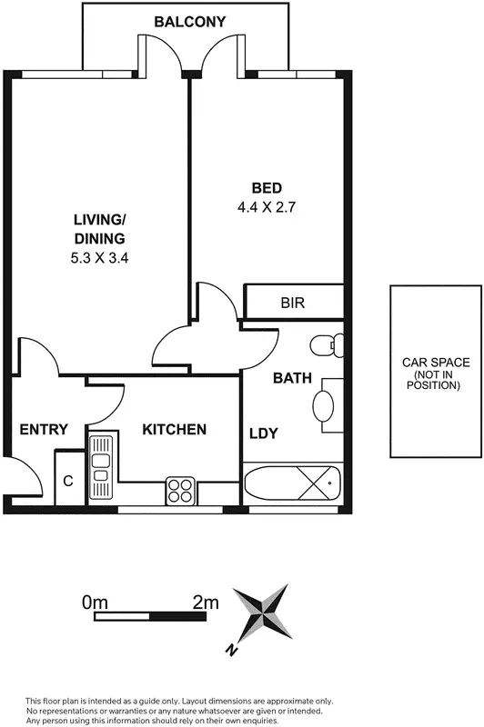 Floorplan of Homely apartment listing, 17/393 Toorak Road, South Yarra VIC 3141