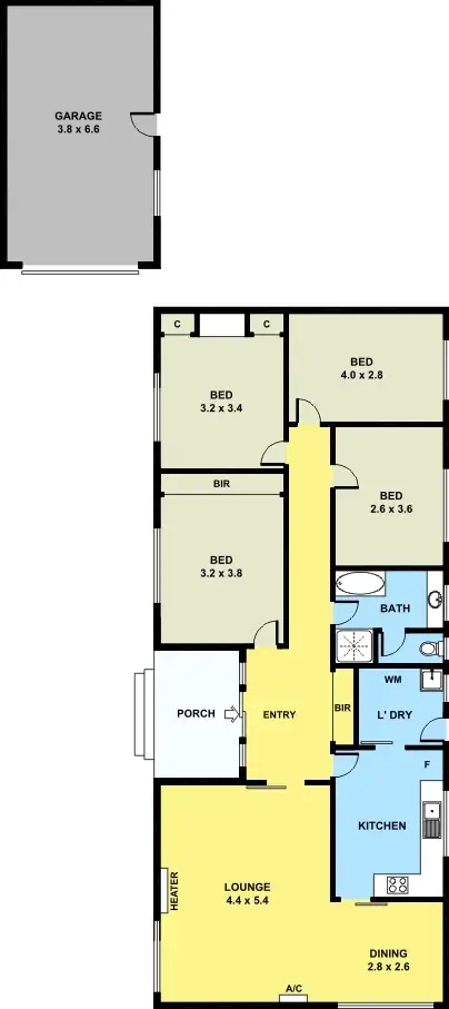 Floorplan of Homely house listing, 257 Main Road East, St Albans VIC 3021