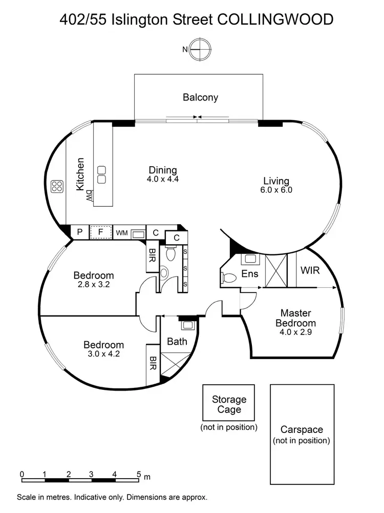 Floorplan of Homely apartment listing, 402/55 Islington Street, Collingwood VIC 3066