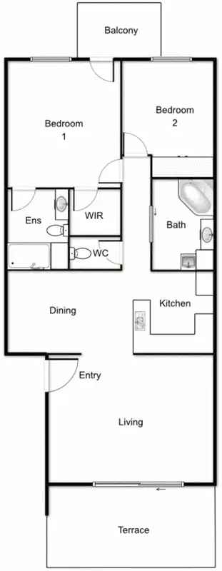 Floorplan of Homely apartment listing, 22/10 Ovens Street, Griffith ACT 2603
