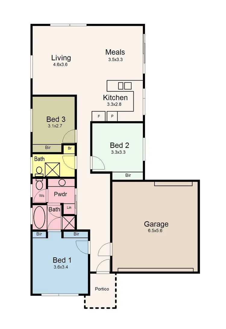 Floorplan of Homely house listing, 16 Eureka Gardens, Ballarat East VIC 3350