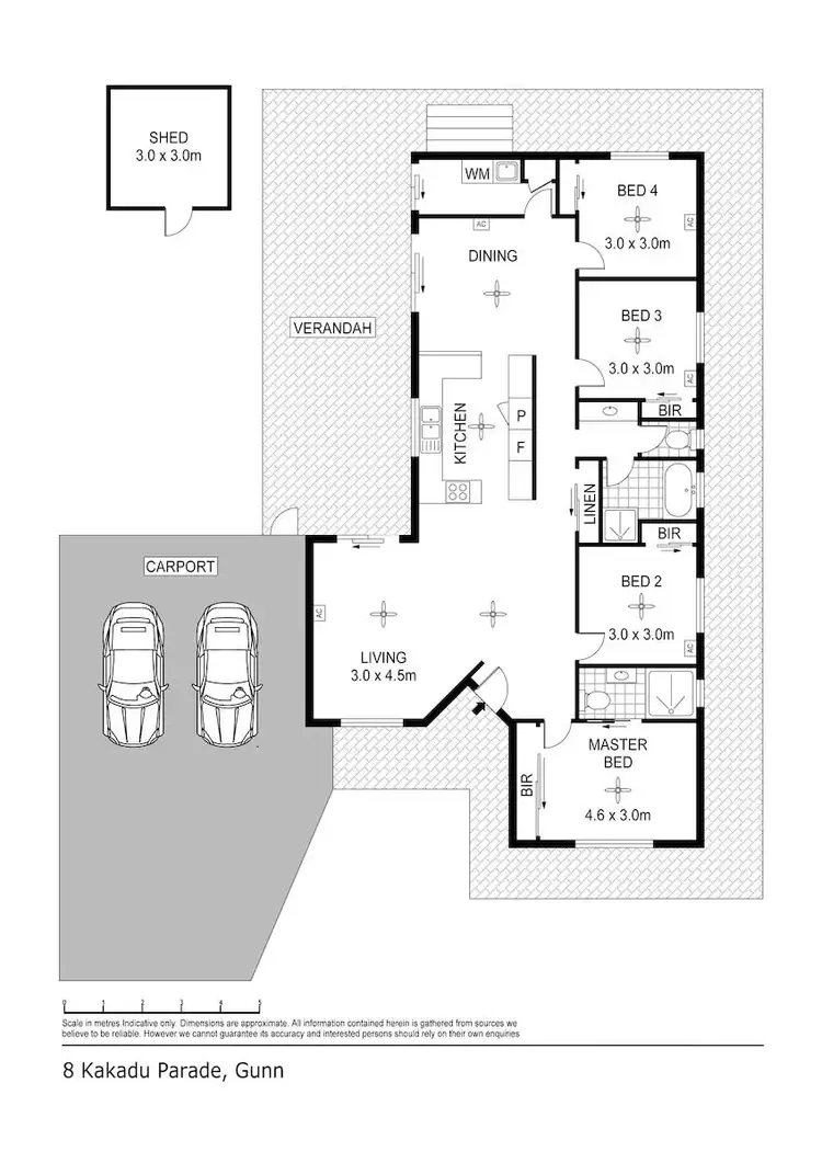 Floorplan of Homely house listing, 8 Kakadu Parade, Gunn NT 832