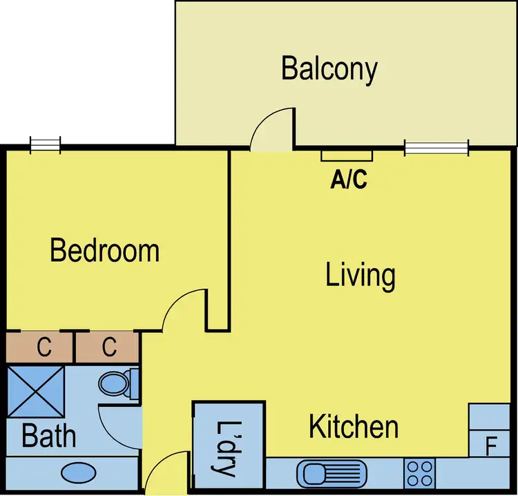 Floorplan of Homely apartment listing, 8/232 Nicholson Street, Footscray VIC 3011