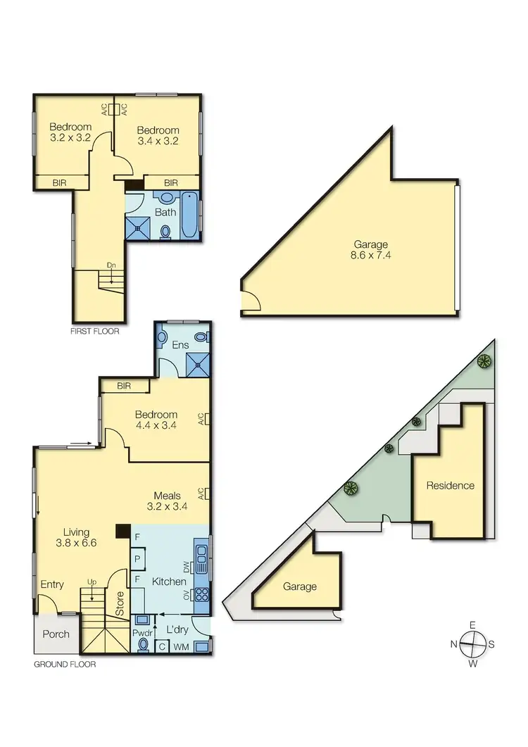 Floorplan of Homely townhouse listing, 3/18 Gleniffer Avenue, Brighton East VIC 3187