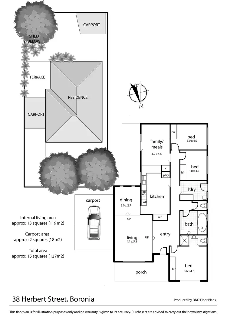 Floorplan of Homely house listing, 38 Herbert Street, Boronia VIC 3155