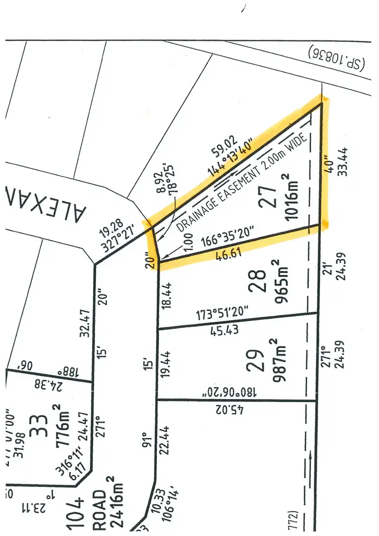 Floorplan of Homely land listing, 27 Alexander Circle, Campania TAS 7026