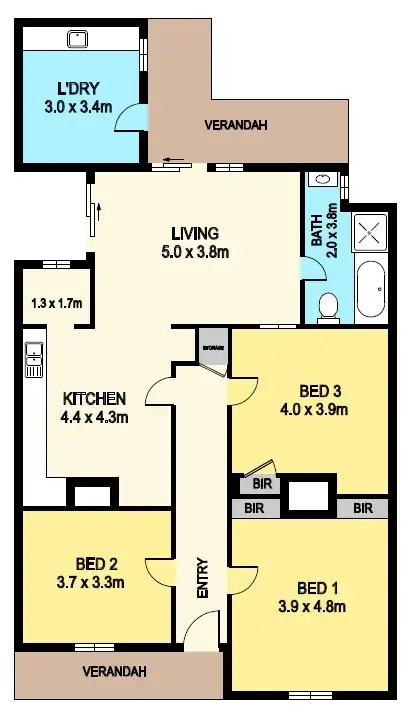 Floorplan of Homely house listing, 10 Davey Street, Ballarat Central VIC 3350