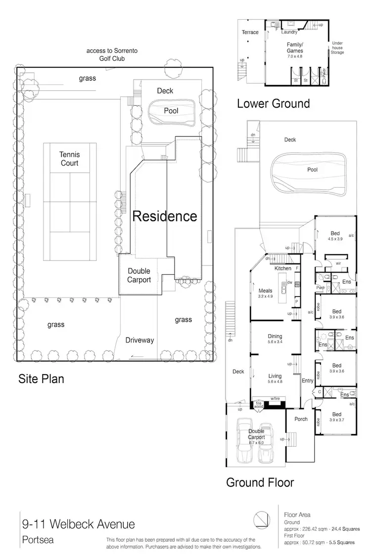 Floorplan of Homely house listing, 9-11 Welbeck Avenue, Portsea VIC 3944