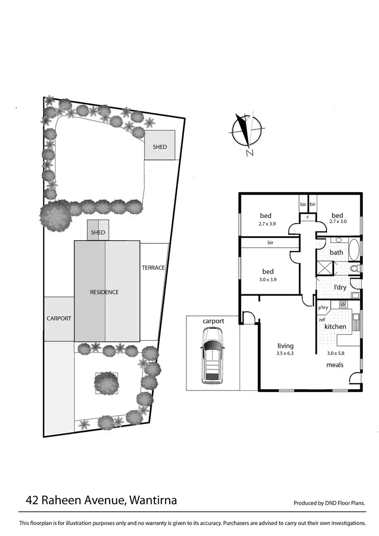 Floorplan of Homely house listing, 42 Raheen Avenue, Wantirna VIC 3152