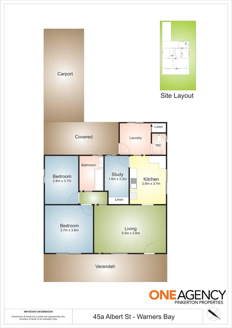 Floorplan of Homely house listing, 45A Albert Street, Warners Bay NSW 2282