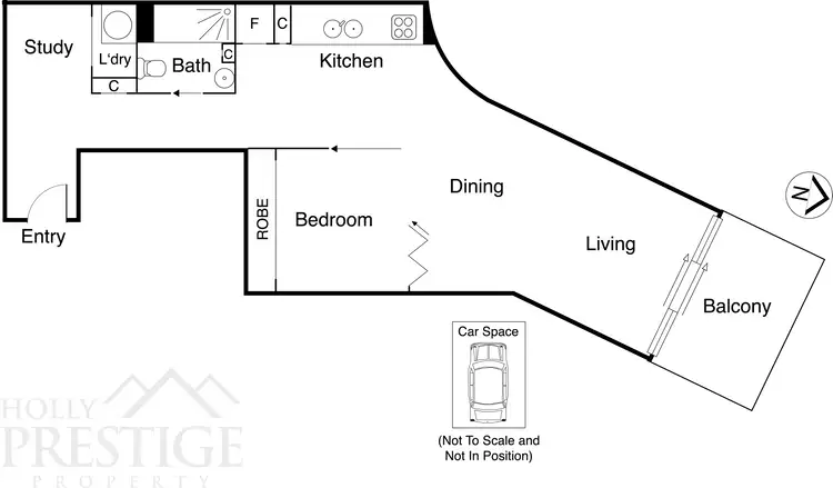 Floorplan of Homely apartment listing, 116/539 St Kilda Road, Melbourne VIC 3004