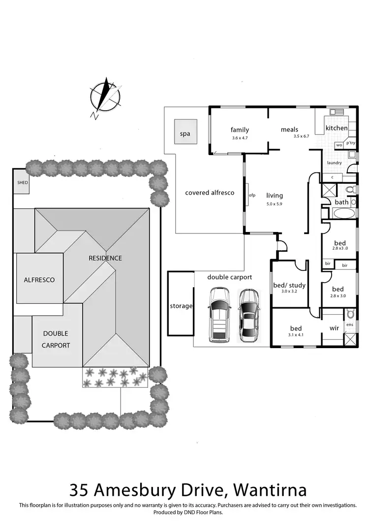Floorplan of Homely house listing, 35 Amesbury Avenue, Wantirna VIC 3152