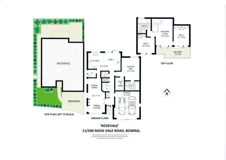 Floorplan of Homely townhouse listing, 11/500 Moss Vale Road, Bowral NSW 2576