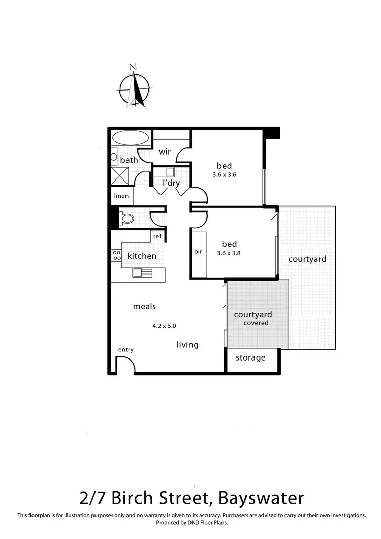 Floorplan of Homely apartment listing, 2/7 Birch Street, Bayswater VIC 3153