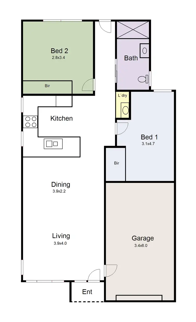 Floorplan of Homely house listing, 61 Tait Street, Sebastopol VIC 3356