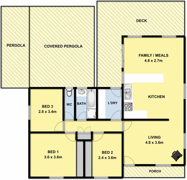 Floorplan of Homely house listing, 6 Paringa Crescent, Anglesea VIC 3230