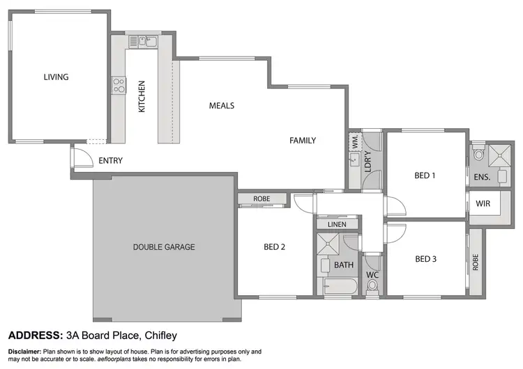 Floorplan of Homely house listing, 3a Board Place, Chifley ACT 2606