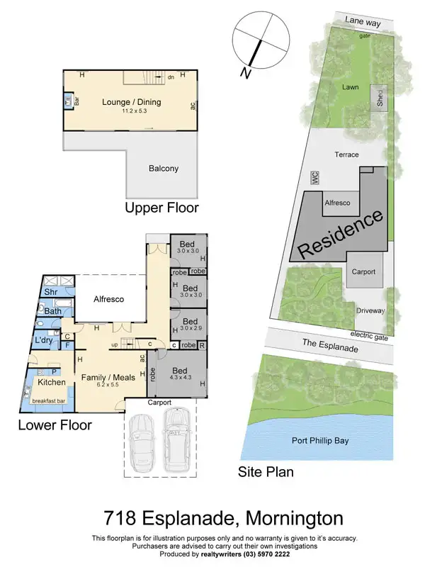 Floorplan of Homely house listing, 718 Esplanade, Mornington VIC 3931