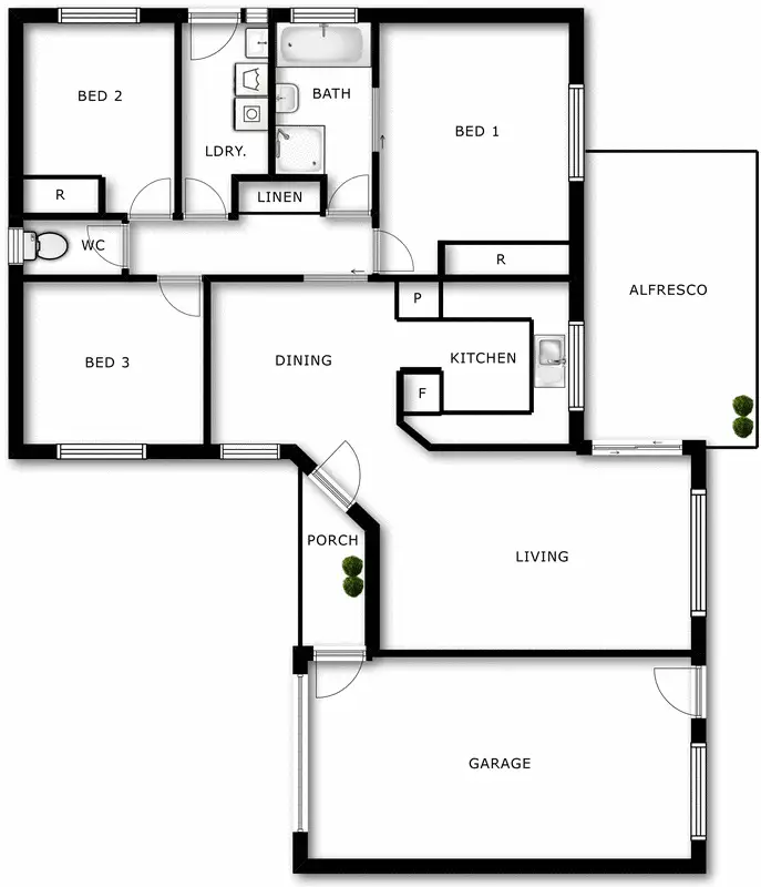 Floorplan of Homely townhouse listing, 16/37 Wyselaskie Circuit, Kambah ACT 2902