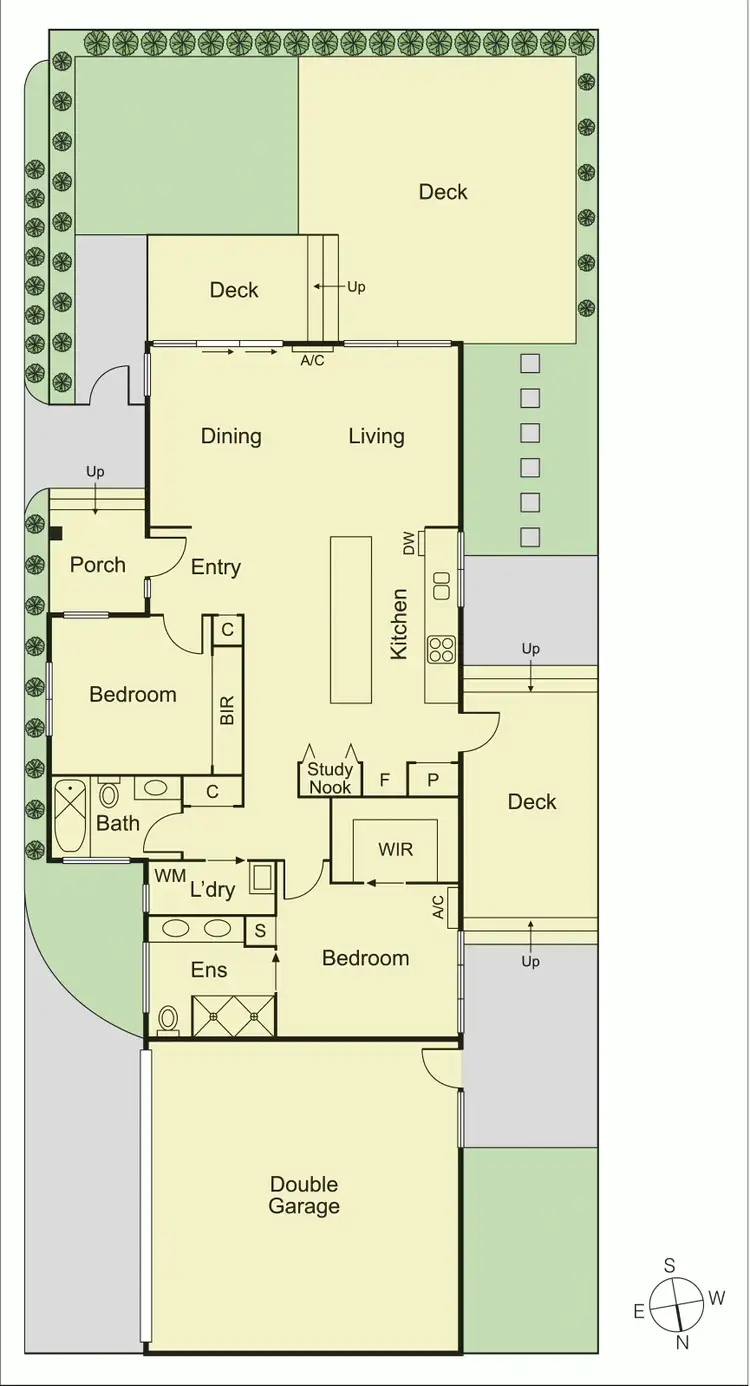 Floorplan of Homely villa listing, 1/30 Woornack Road, Carnegie VIC 3163