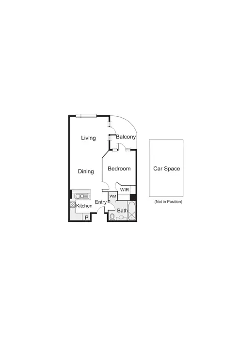 Floorplan of Homely apartment listing, 109/1 Graham Street, Port Melbourne VIC 3207