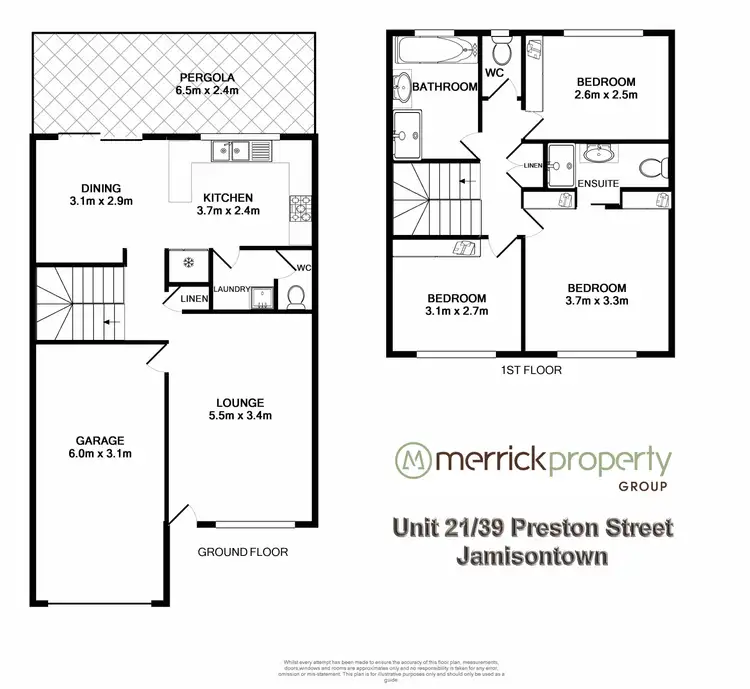 Floorplan of Homely townhouse listing, 21/39-41 Preston Street, Jamisontown NSW 2750