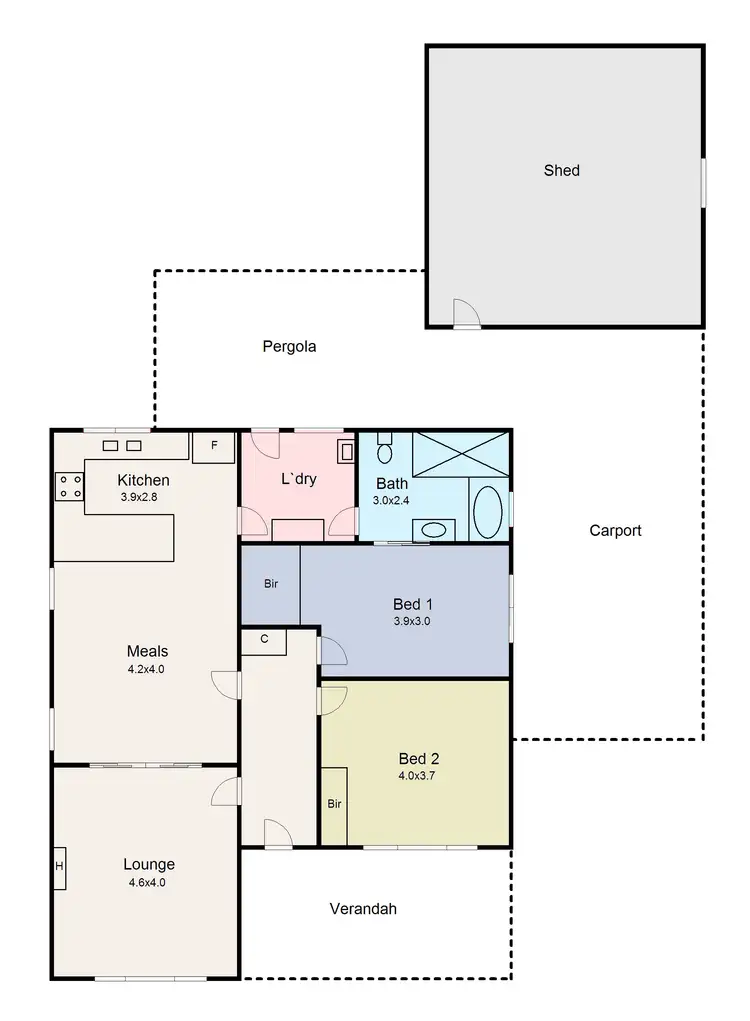 Floorplan of Homely house listing, 31 Malmesbury Street, Wendouree VIC 3355