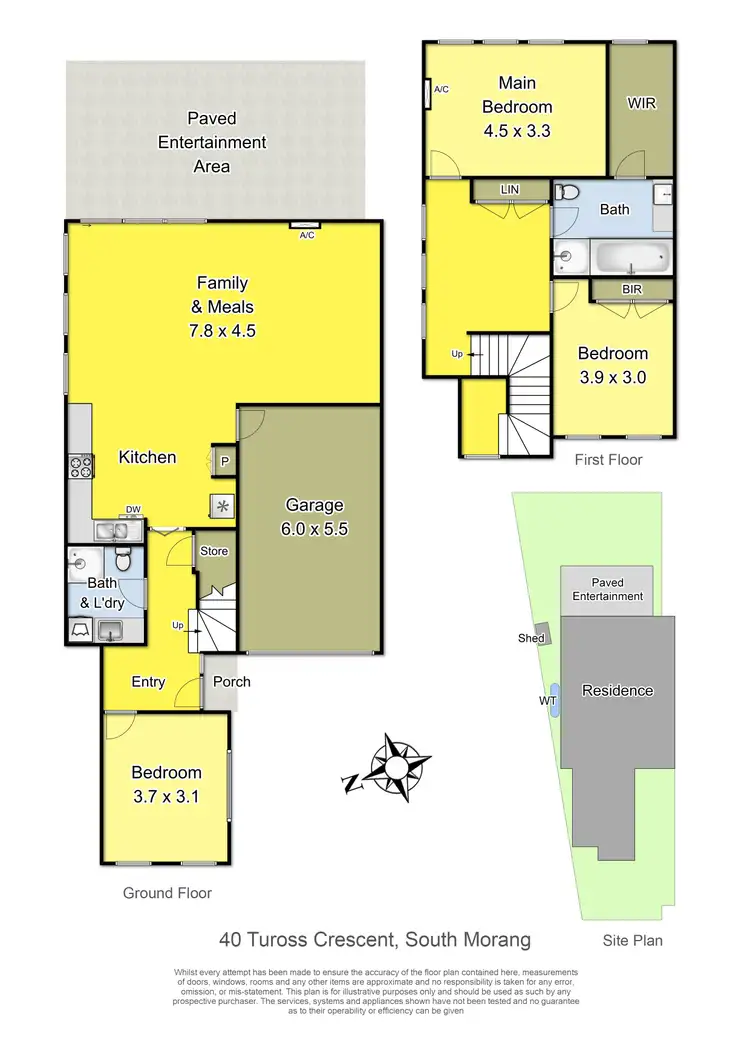 Floorplan of Homely townhouse listing, 40 Tuross Crescent, South Morang VIC 3752