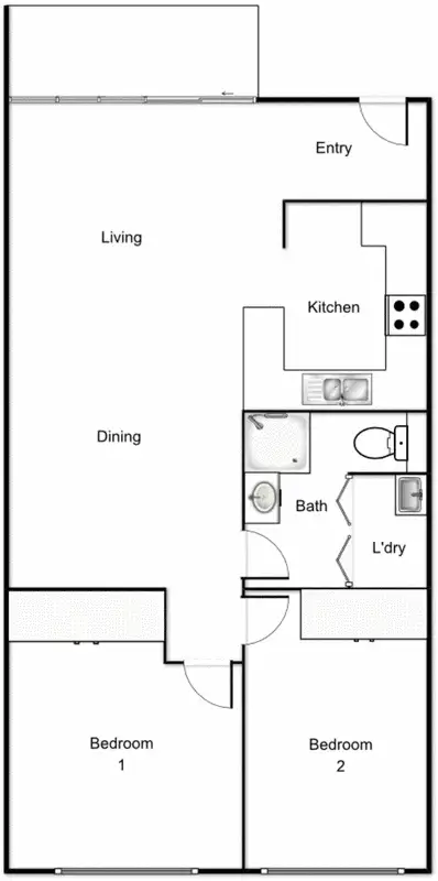 Floorplan of Homely unit listing, 70/22 Archibald Street, Lyneham ACT 2602