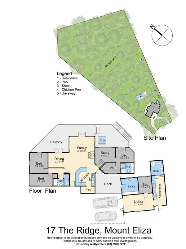 Floorplan of Homely house listing, 17 The Ridge, Mount Eliza VIC 3930