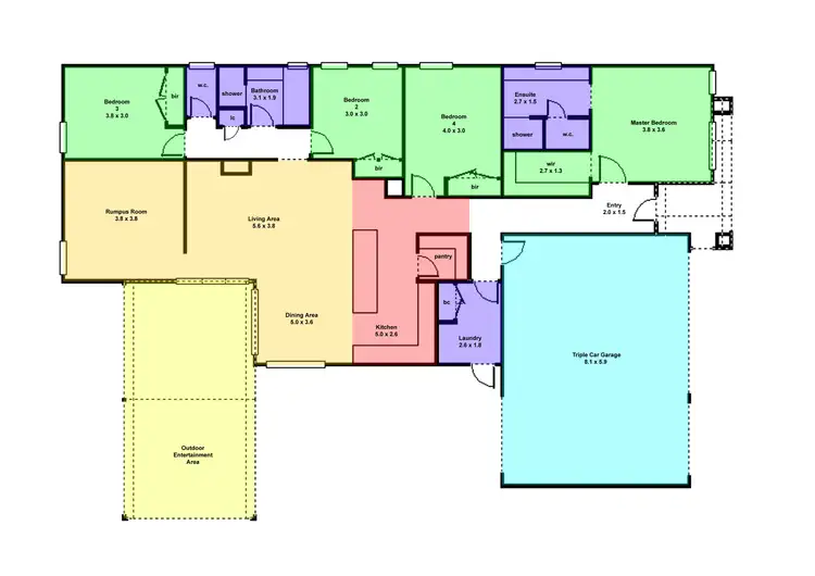 Floorplan of Homely house listing, 12 Rawlings Street, Lucas VIC 3350