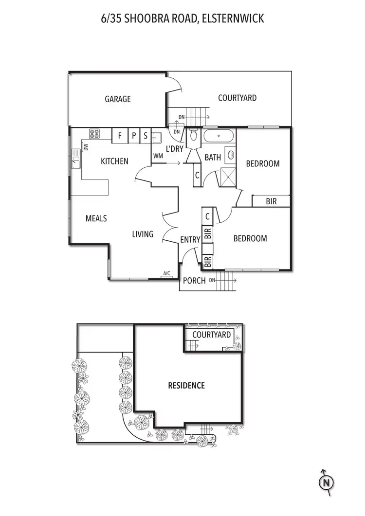 Floorplan of Homely unit listing, 6/35 Shoobra Road, Elsternwick VIC 3185