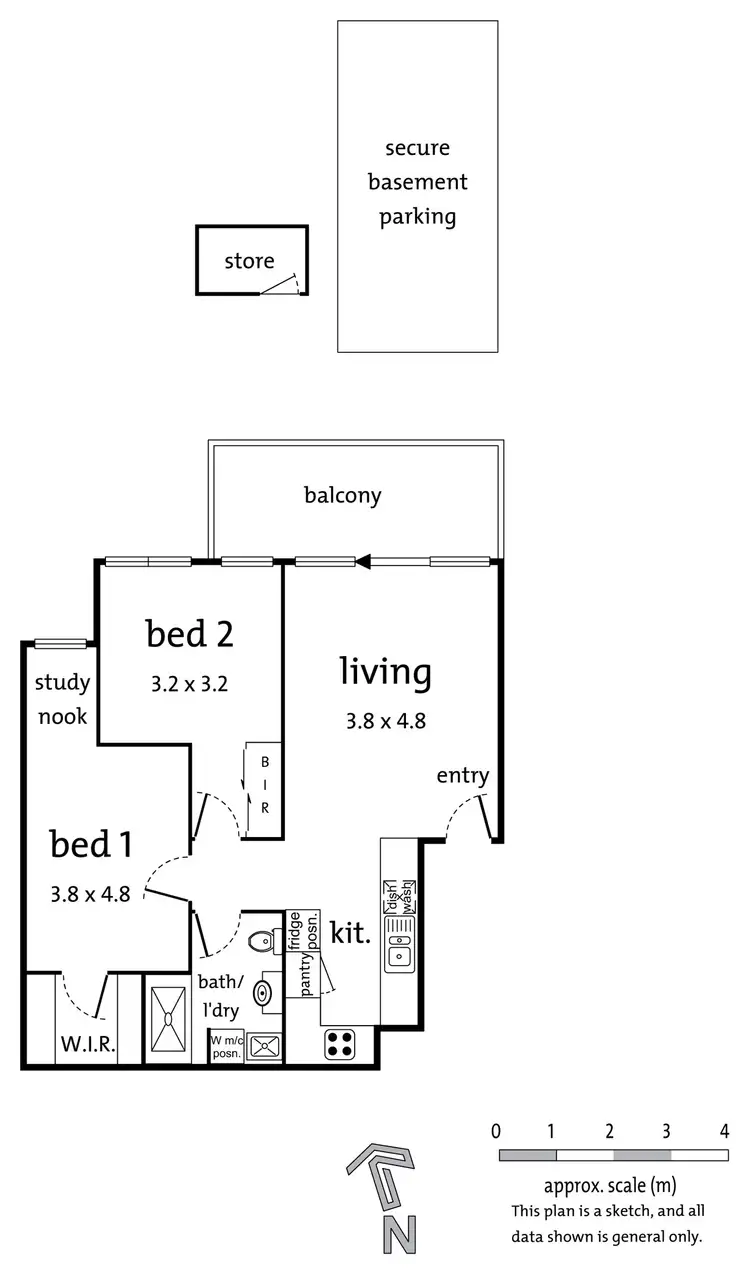 Floorplan of Homely apartment listing, 30/885-889 Doncaster Road, Doncaster East VIC 3109