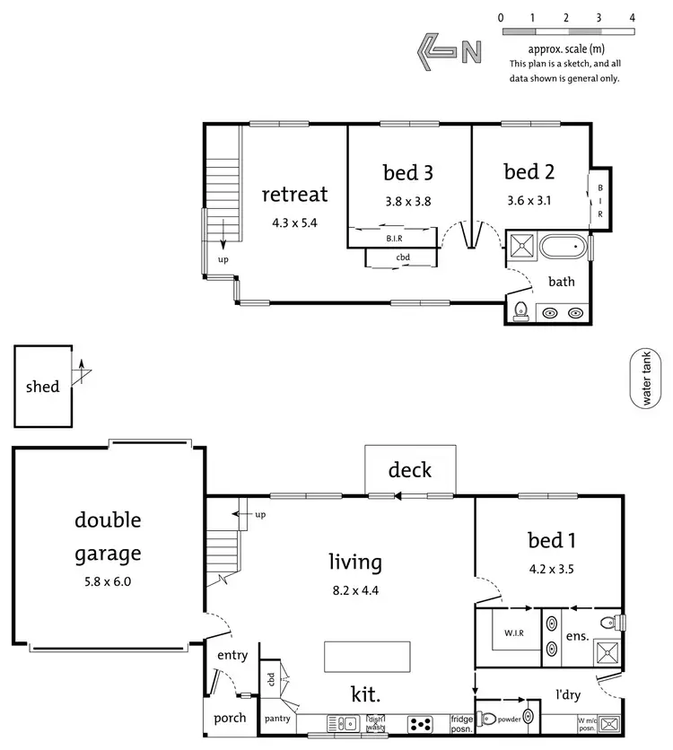 Floorplan of Homely townhouse listing, 21A Highton Street, Ringwood East VIC 3135