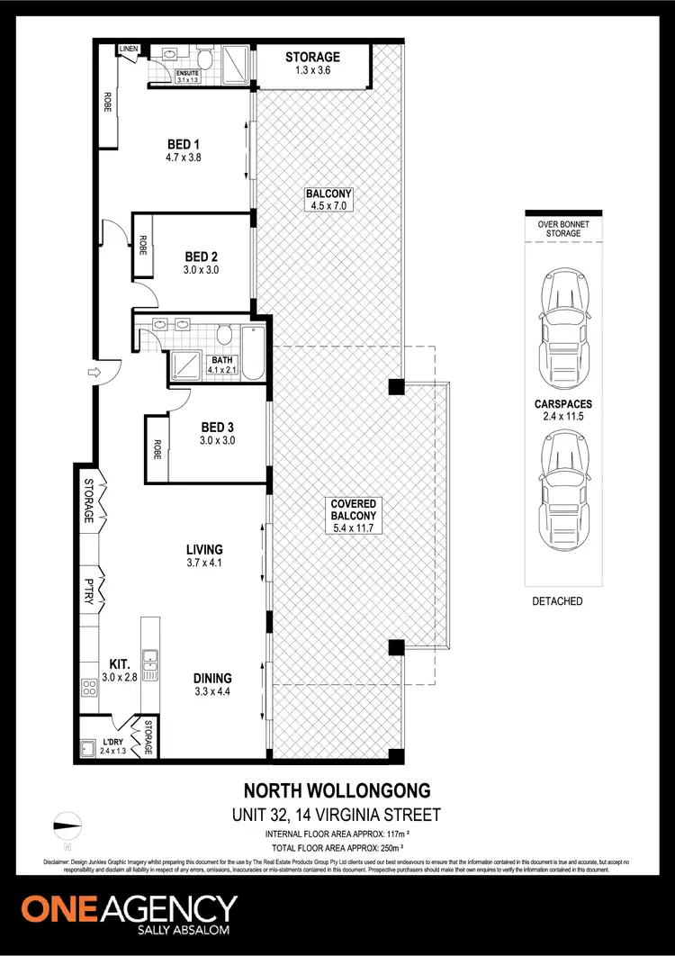 Floorplan of Homely apartment listing, 32/14 Virginia Street, North Wollongong NSW 2500