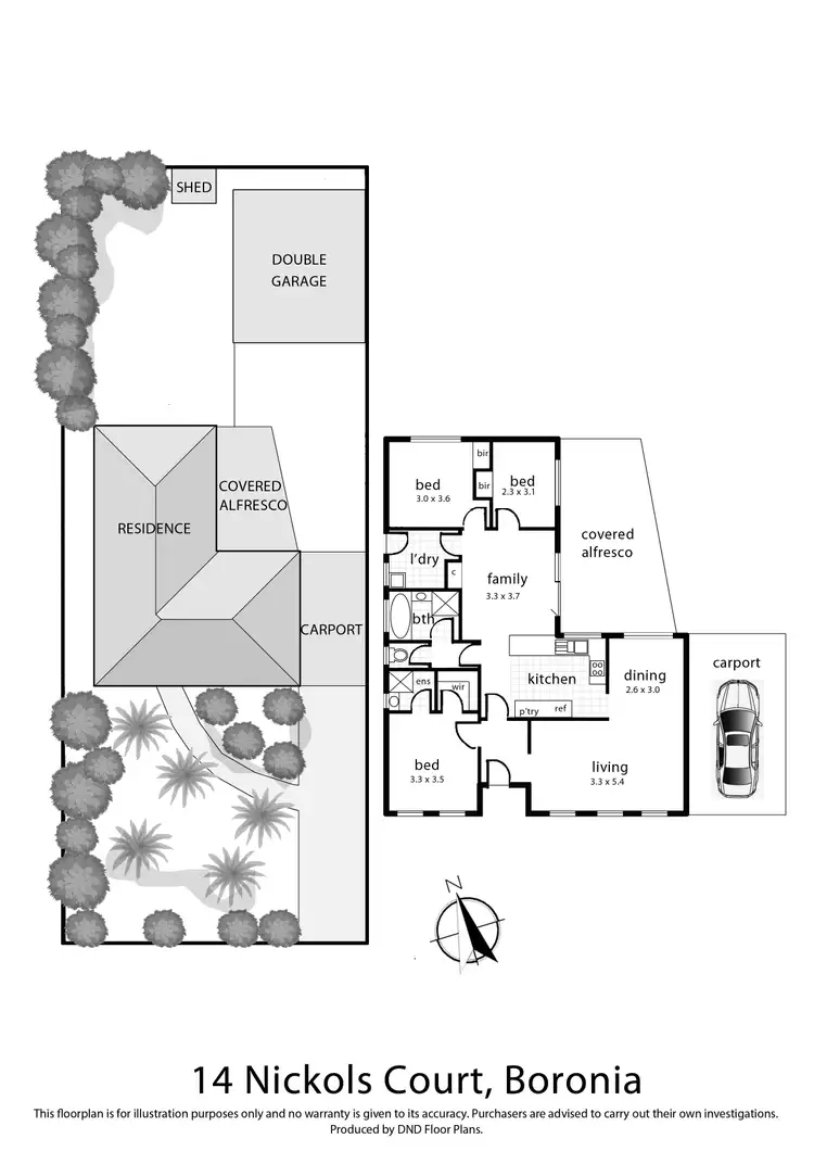 Floorplan of Homely house listing, 14 Nickols Court, Boronia VIC 3155