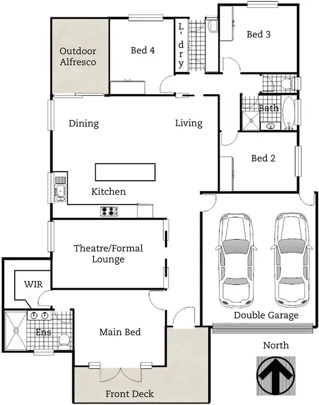 Floorplan of Homely house listing, 19 Bailey Crescent, Googong NSW 2620