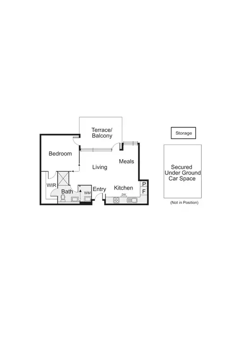 Floorplan of Homely apartment listing, 301/216 Rouse Street, Port Melbourne VIC 3207