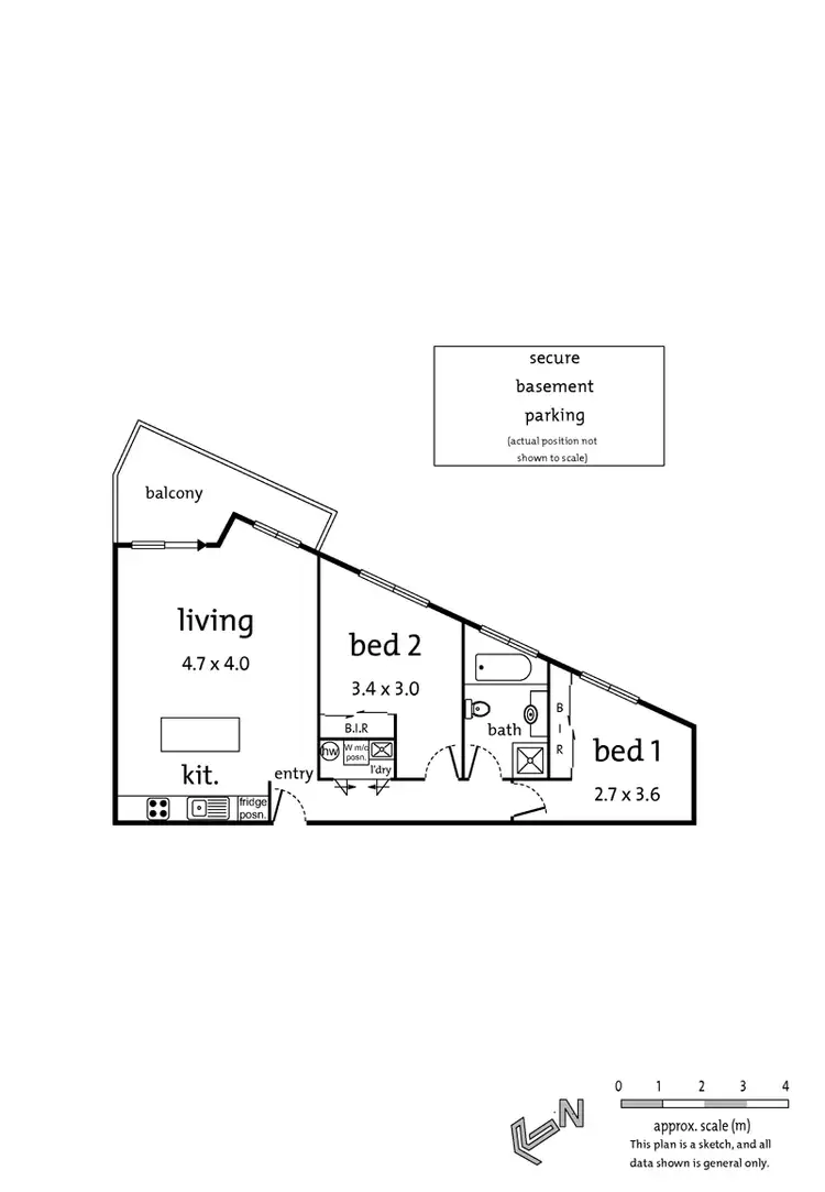 Floorplan of Homely apartment listing, B7/50 Boadle Road, Bundoora VIC 3083