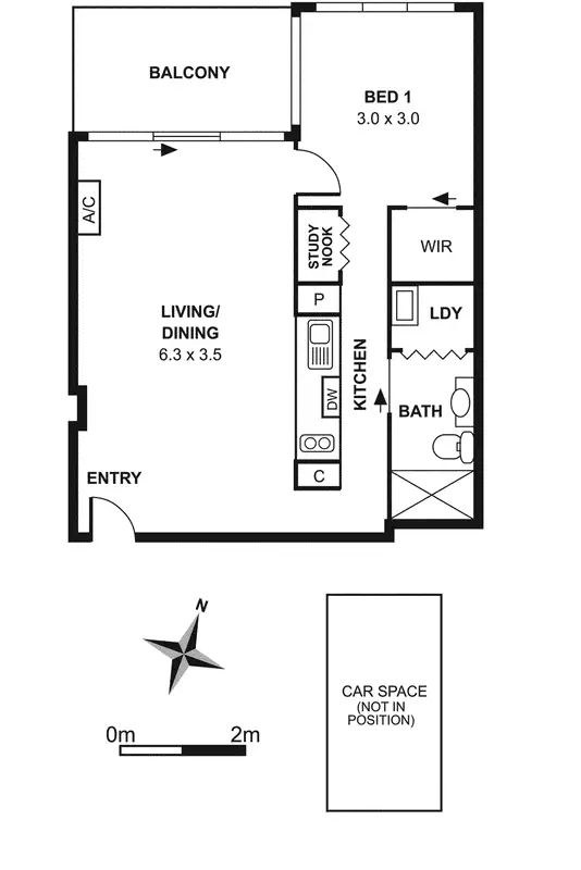 Floorplan of Homely apartment listing, G12/264 Drummond Street, Carlton VIC 3053
