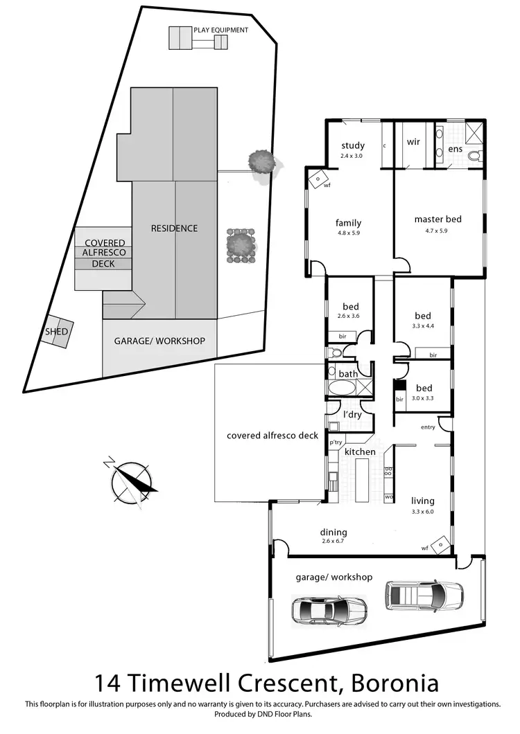 Floorplan of Homely house listing, 14 Timewell Crescent, Boronia VIC 3155