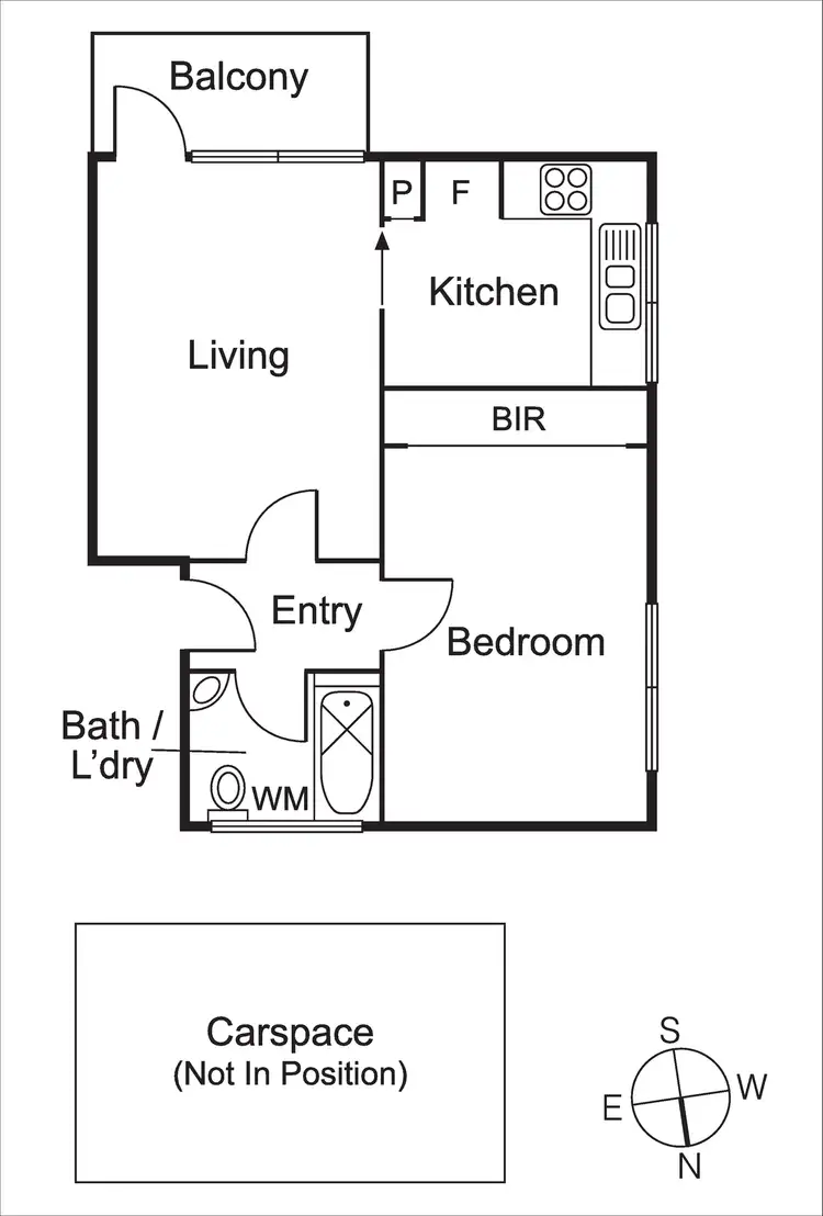 Floorplan of Homely apartment listing, 9/1264 Glen Huntly Road, Carnegie VIC 3163