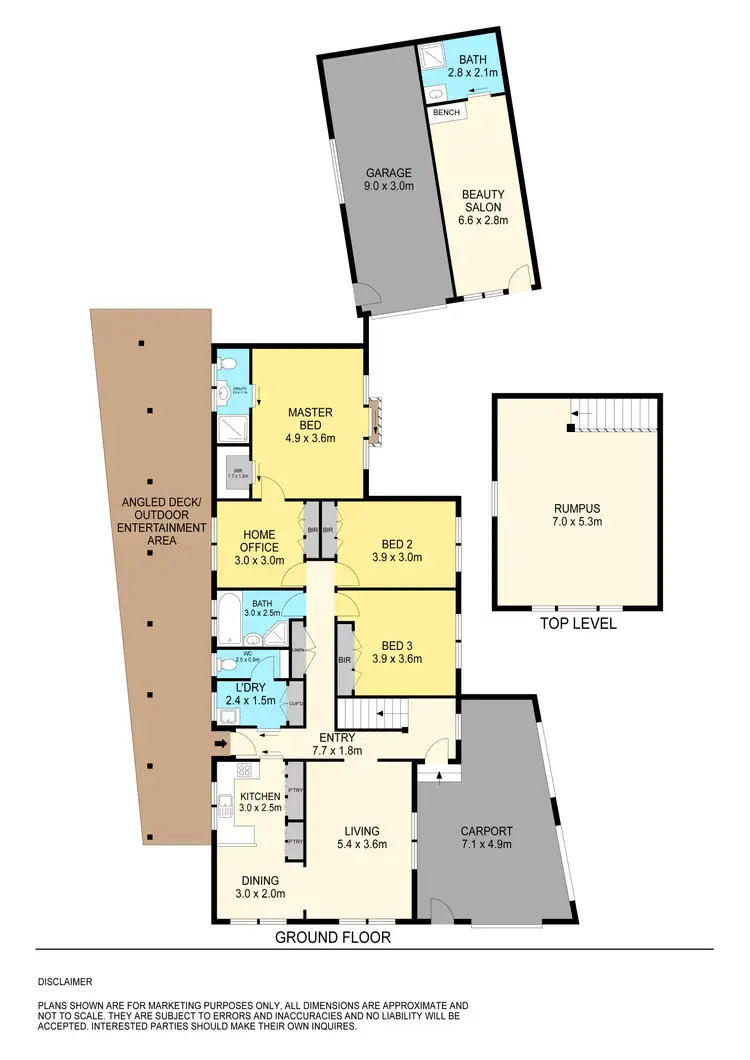 Floorplan of Homely house listing, 7 Yvonne Street, Wendouree VIC 3355