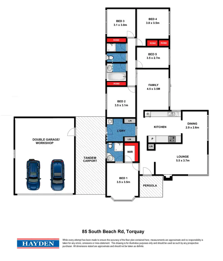 Floorplan of Homely rural property listing, 85 South Beach Road, Torquay VIC 3228