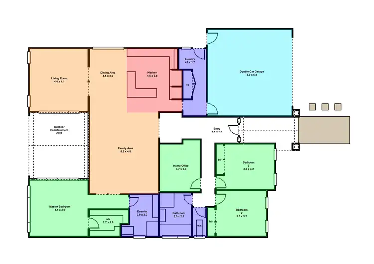 Floorplan of Homely house listing, 7 Payton Crescent, Canadian VIC 3350